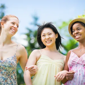 group of women smiling
