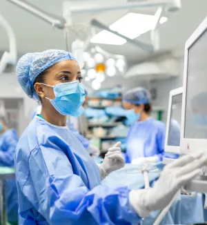 a doctor in the emergency room